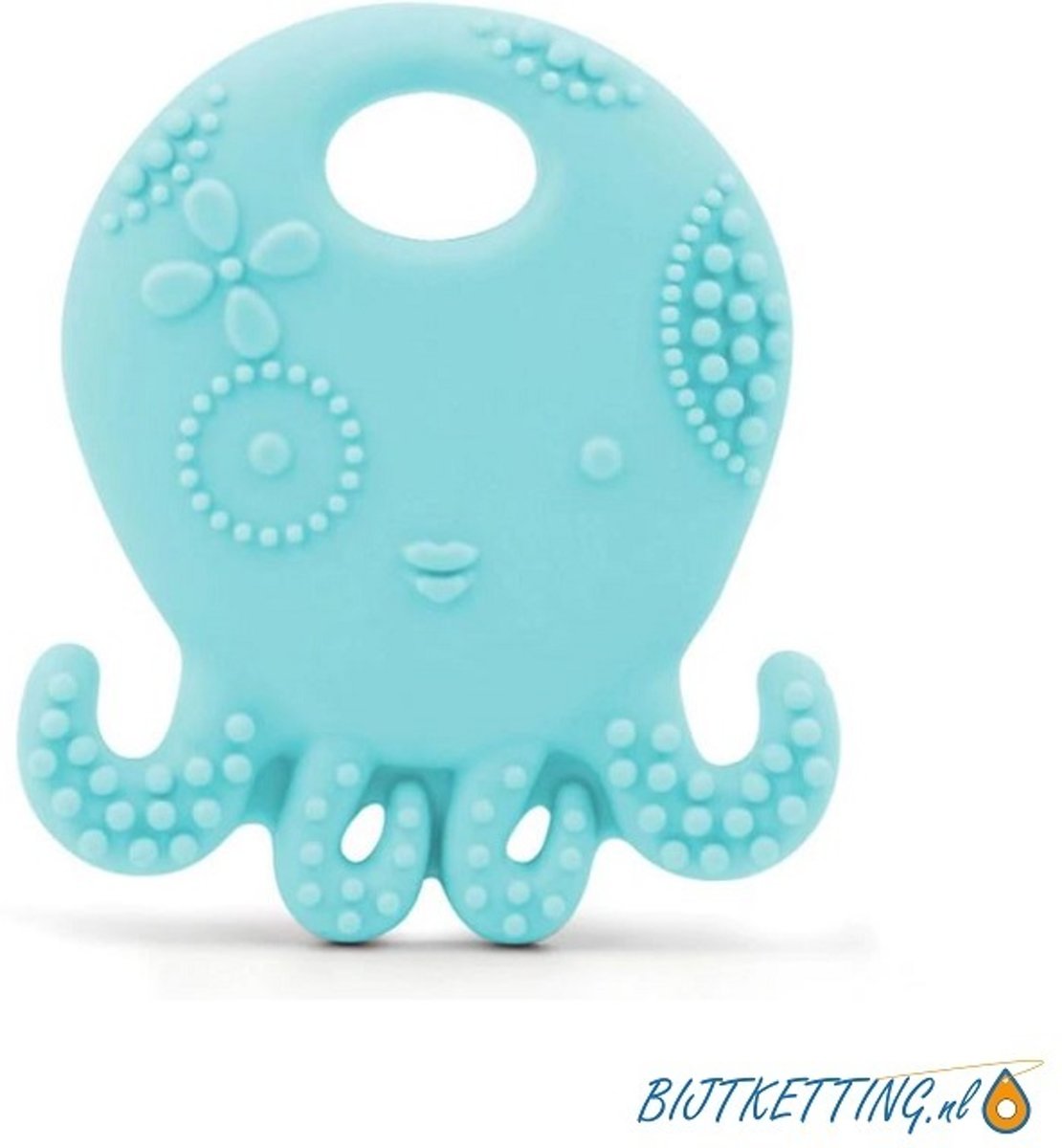 Bijtketting kauwketting | Octopus Lief | 3 kleuren | Blauw